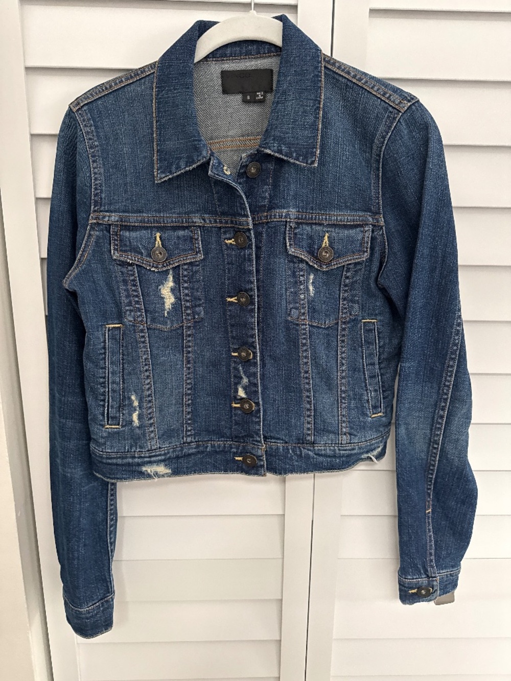 VINCE BLUE DENIM JACKET  SMALL